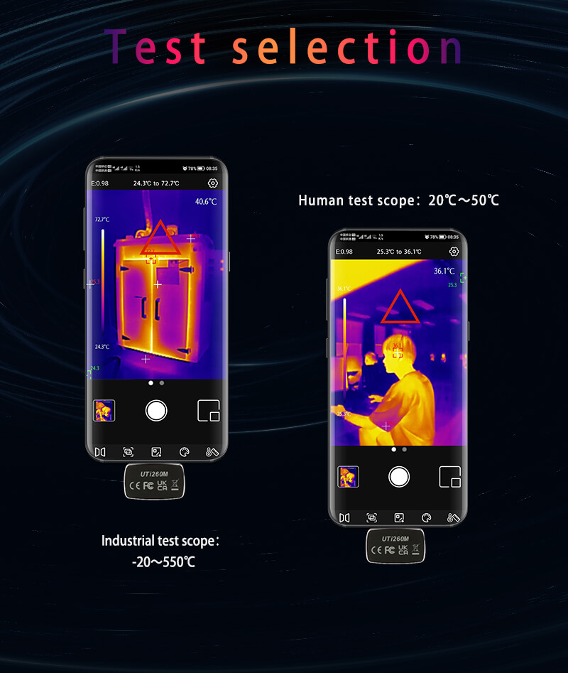 UNI-T UTi260M Mobilna kamera t – Thermal Imaging Camera 256X192 recenzja i cena